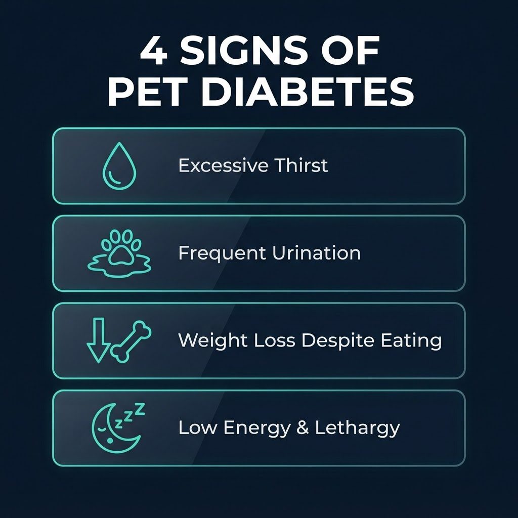 Diabetes signs in dogs and cats